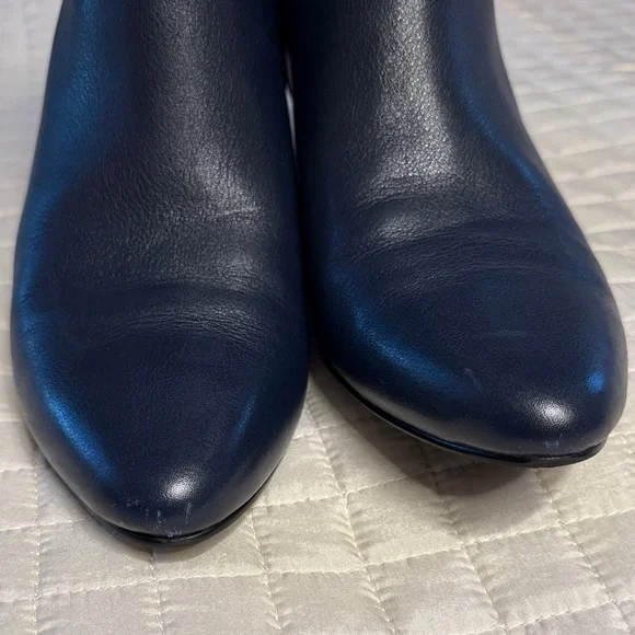 Cole Haan Grand OS Signature Suede & Leather Navy Ankle Boots - Picture 6 of 15